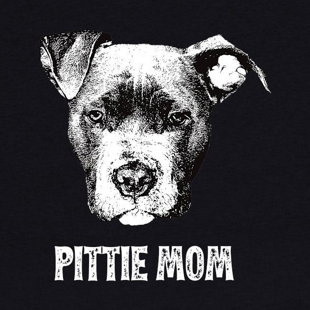 Pittie Mom American Pittbull Design by DoggyStyles